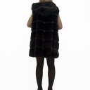 pelliccia foderata smanicata brunette